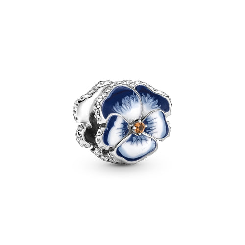 Pandora Blue Pansy Flower Charm Hela 790777c02