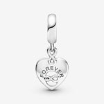 Pandora Friends Forever Heart Dangle charm hela 799294c01