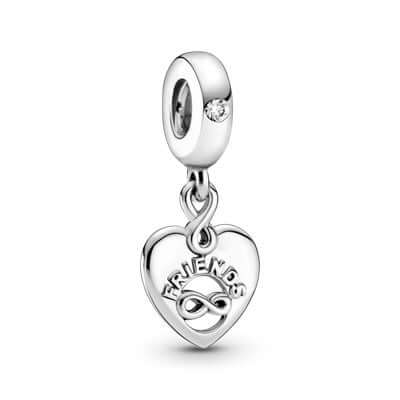 Pandora Friends Forever Heart Dangle charm hela 799294c01