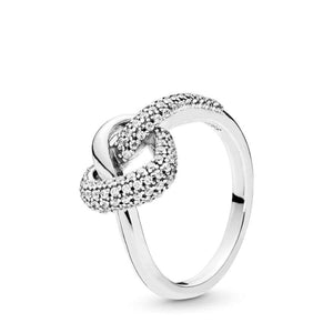 Pandora Knotted Heart sormus 198086CZ