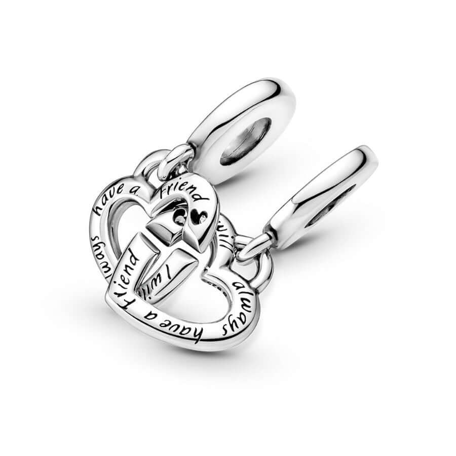 Pandora Linked Sister Hearts Split Charm Hela 799538c01 – Salkari