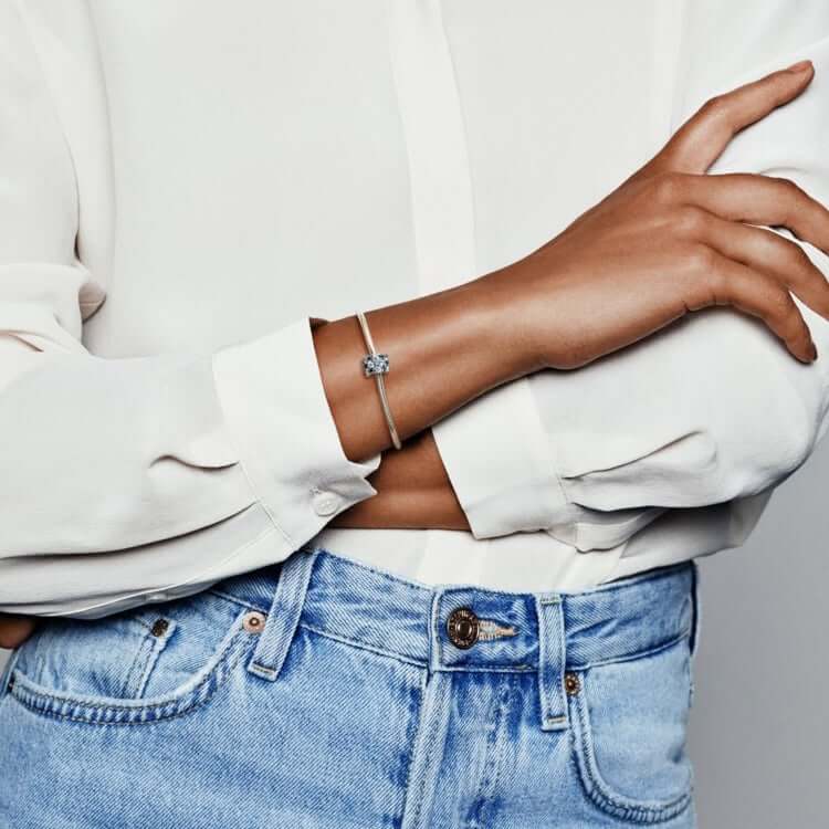 Pandora Blue Clear Sparkle charm hela 798487C02