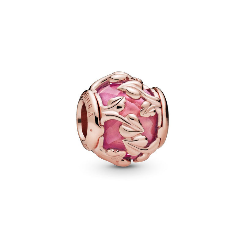Pandora Rose Pink Decorative Leaves hela
