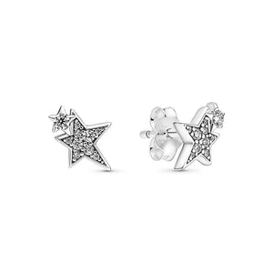 Pandora Sparkling Asymmetric Stars Korvakorut 290012C01