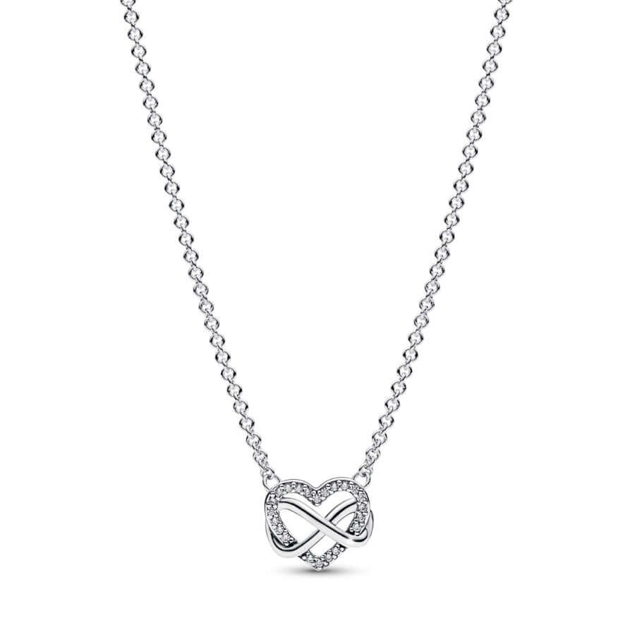 Pandora Sparkling Infinity Heart Collier 392666C01