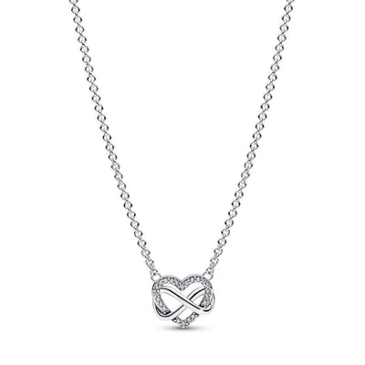 Pandora Sparkling Infinity Heart Collier 392666C01