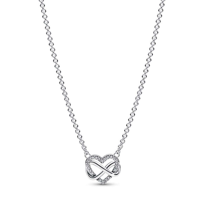 Pandora Sparkling Infinity Heart Collier 392666C01