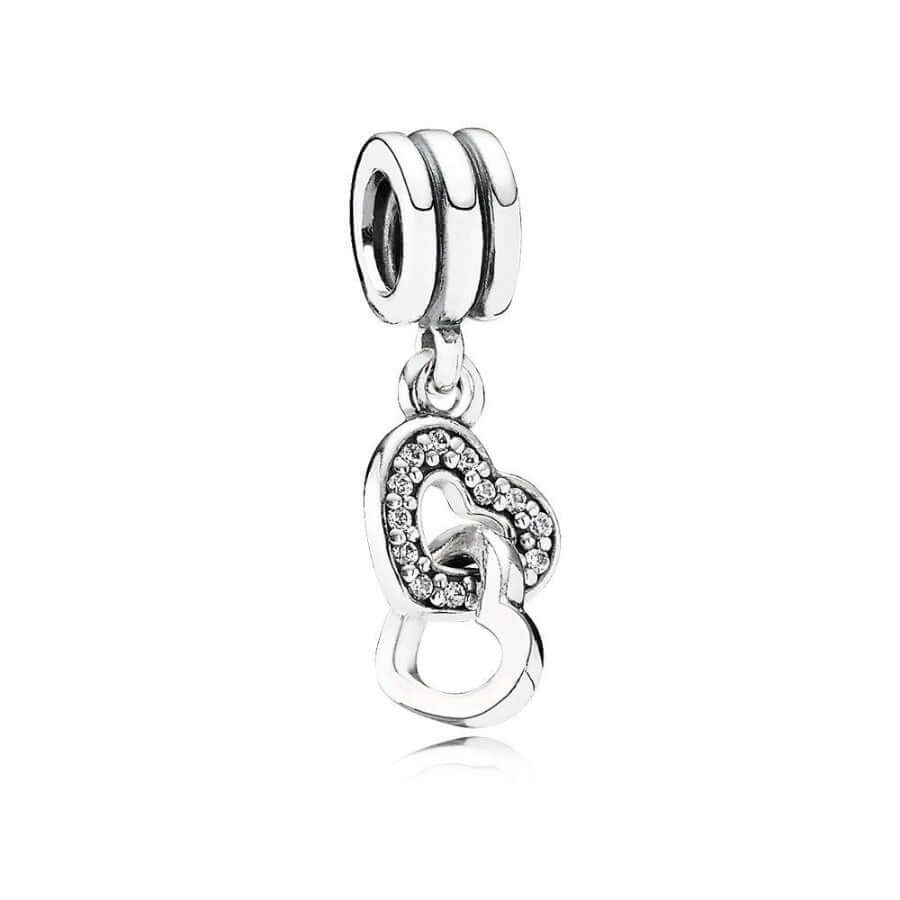Pandora Sydämet Lomittain Charm Hela 791242CZ