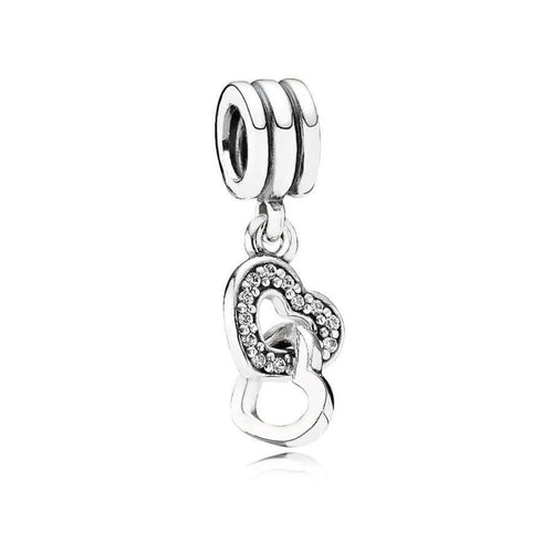 Pandora Sydämet Lomittain Charm Hela 791242CZ