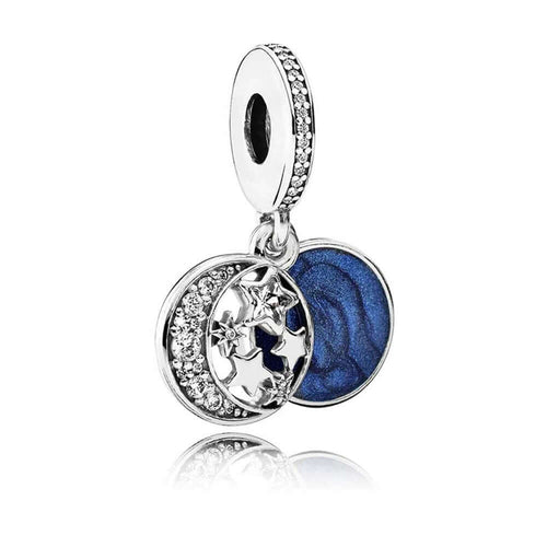 Pandora Moon & Blue Sky Charm Hela 791993CZ