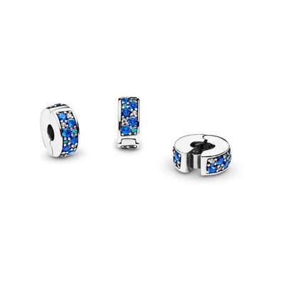 Pandora Blue Mosaic Shining Elegance Clip hela 791817NSBMX
