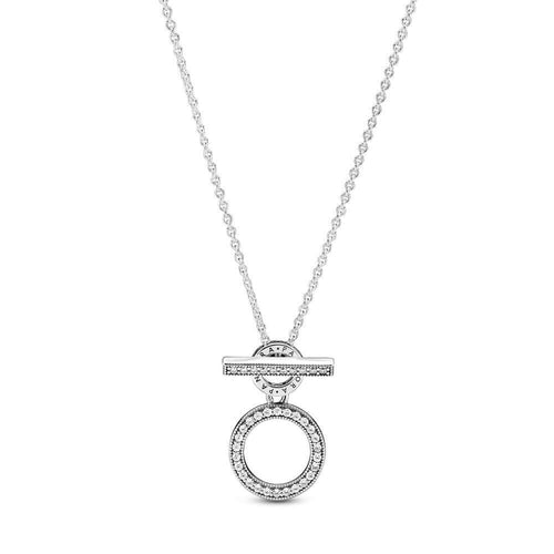 Pandora Double Hoop T-Bar kaulakoru 399039C01