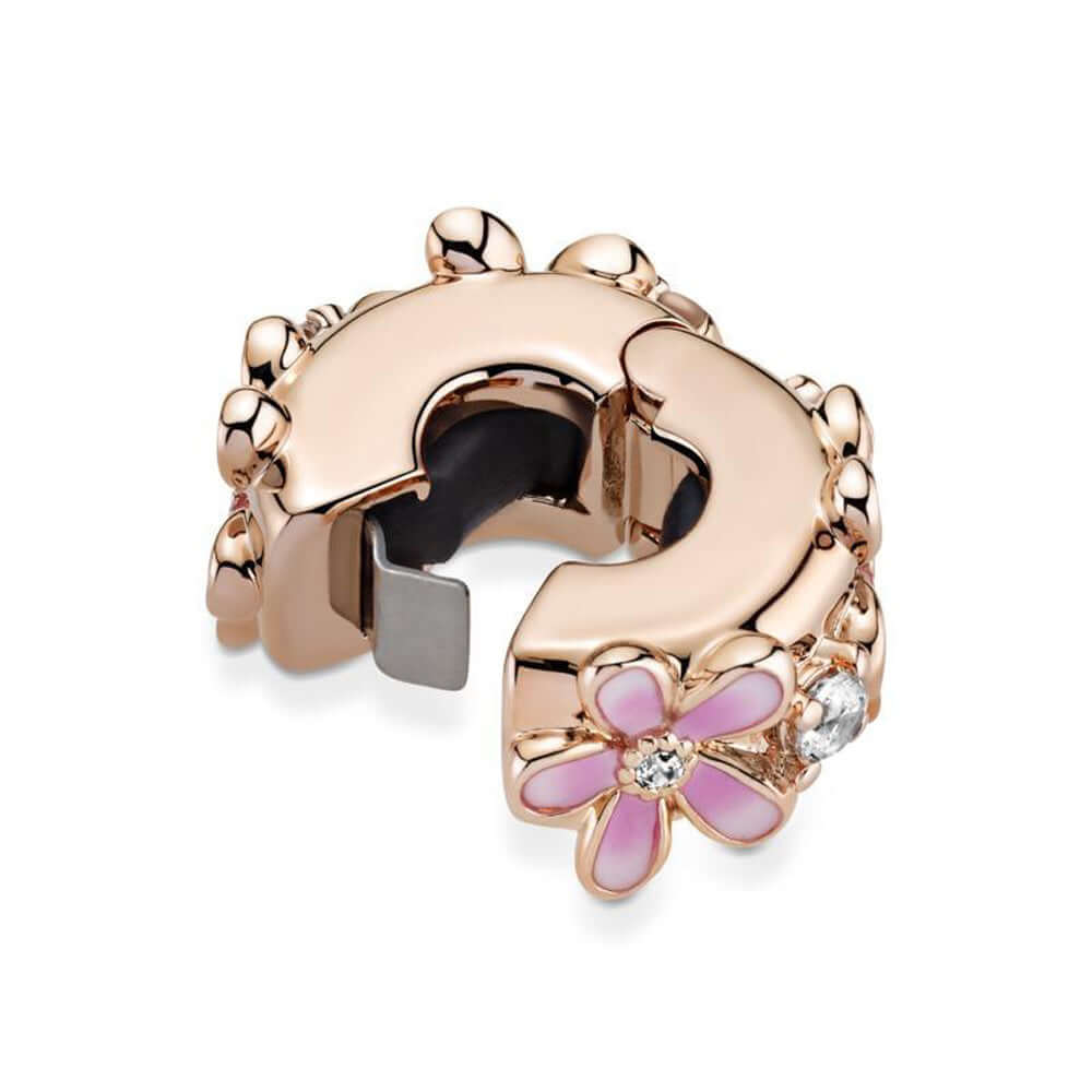 Pandora Pink Daisy Spacer Clip Lukkopala 788809C01