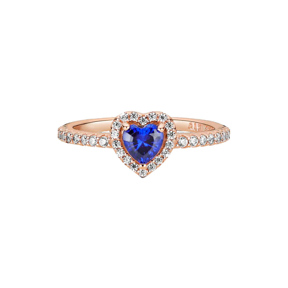 Pandora Sparkling Blue Elevated Heart 188421C01