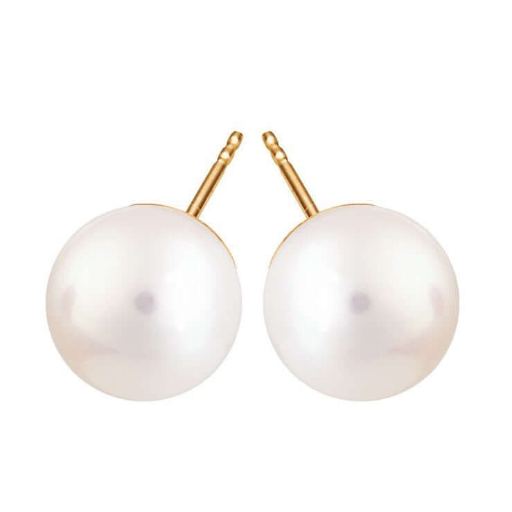  Pirami kultaiset helmikorvakorut (8 mm)