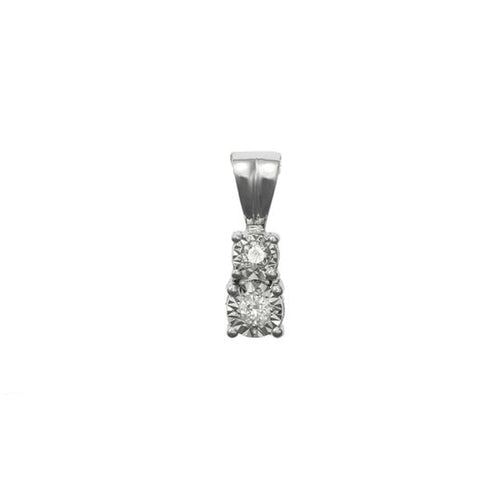 Posh Diamonds valkokultainen timanttiriipus RT47