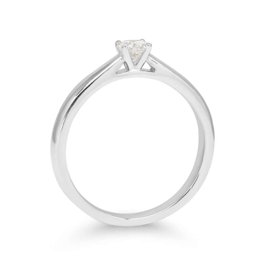 Beat Of Love Leda timanttisormus R-8938LD, kaunis ja elegantti solitaire timanttisormus laboratoriotimantilla.