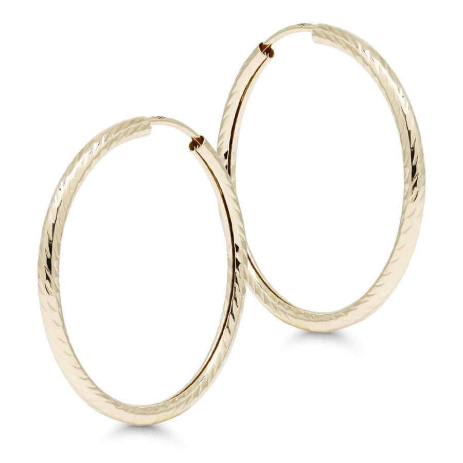Kultaiset korvarenkaat RI-600-1.5x23mm