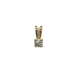 14k keltakultainen timanttiriipus 020+005 ct