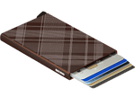 Secrid Cardprotector Laser Tartan Brown korttikotelo