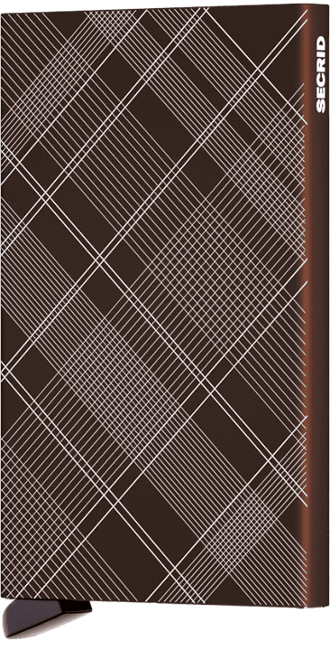 Secrid Cardprotector Laser Tartan Brown korttikotelo