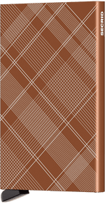 Secrid Cardprotector Laser Tartan Rust korttikotelo