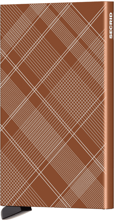 Secrid Cardprotector Laser Tartan Rust korttikotelo