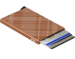 Secrid Cardprotector Laser Tartan Rust korttikotelo