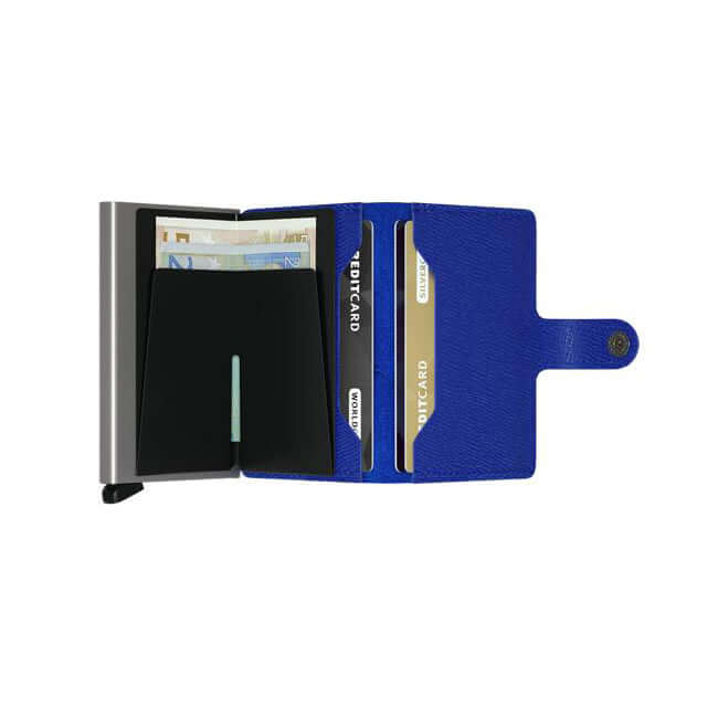 Secrid Miniwallet Crisple Blue Black lompakko