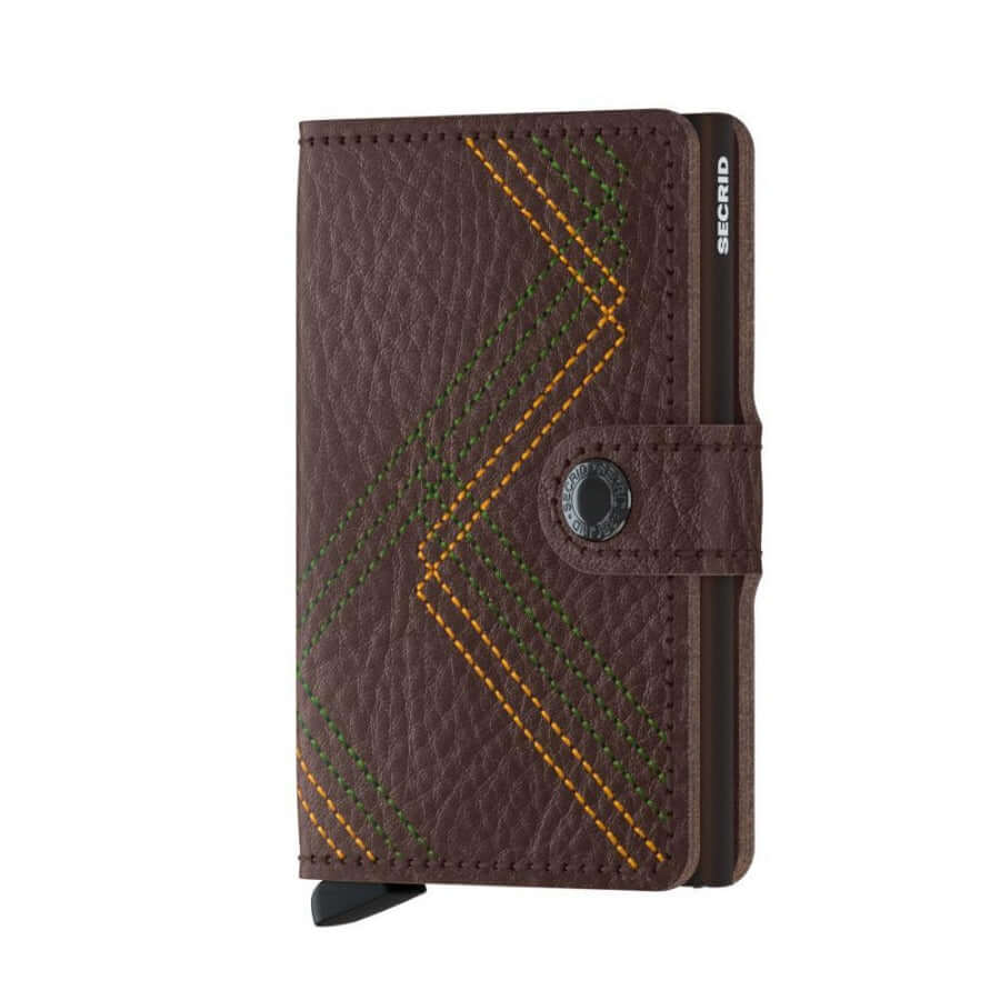 Secrid Miniwallet Stitch Linea Espresso lompakko