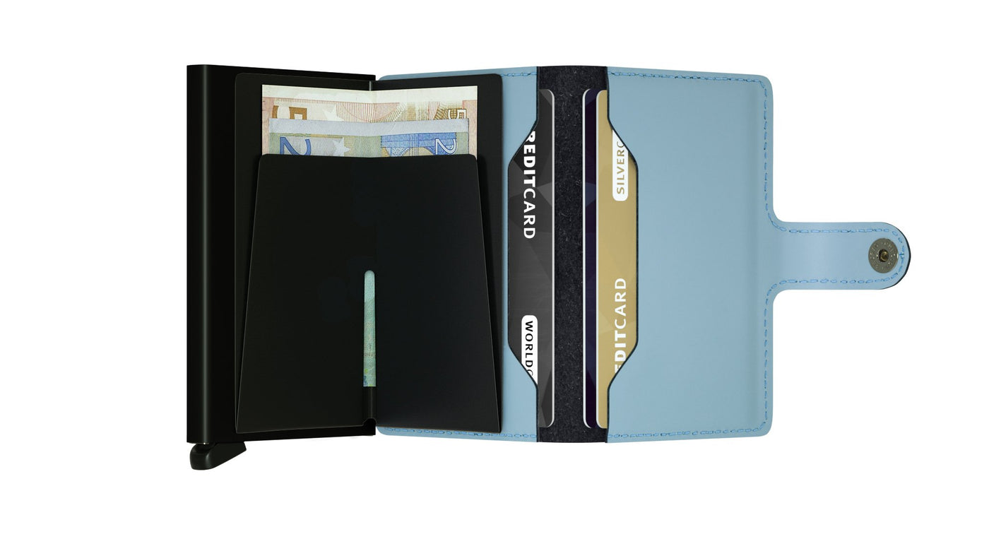 Secrid Miniwallet Matte Blue Black lompakko