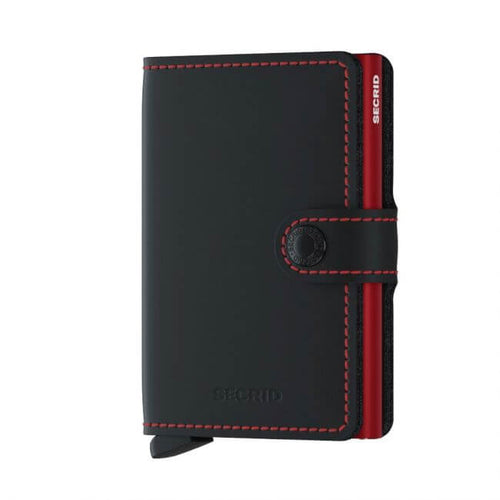 Secrid Miniwallet Matte Black & Red lompakko