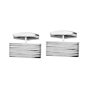 Saurum hopeiset kuvioidut kalvosinnapit SA463100000