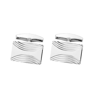 Saurum hopeiset kuvioidut kalvosinnapit SA460300000