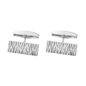 Saurum hopeiset kuvioidut kalvosinnapit SA467000000