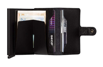 Secrid Miniwallet Crisple Black lompakko