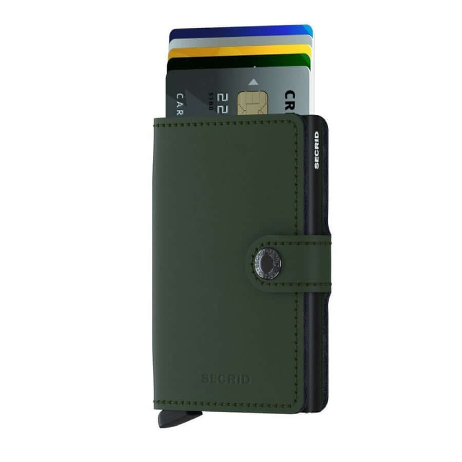 Secrid Miniwallet Matte Green Black lompakko
