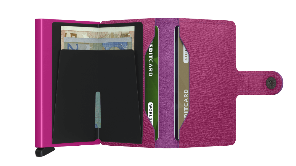 Secrid minivallet crisple fuchsia lompakko