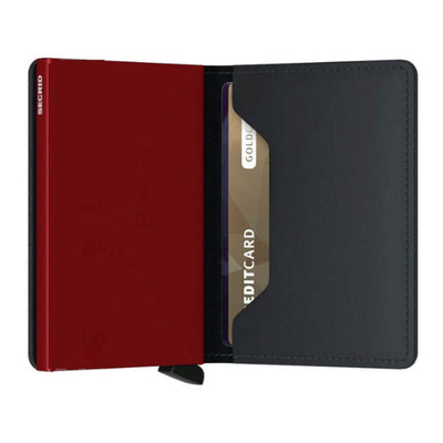 Secrid Miniwallet Matte Black & Red lompakko