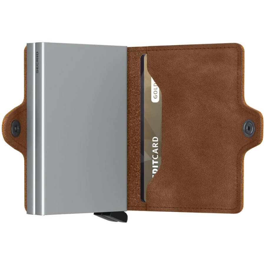 Secrid Twinwallet Vintage Cognac Silver lompakko