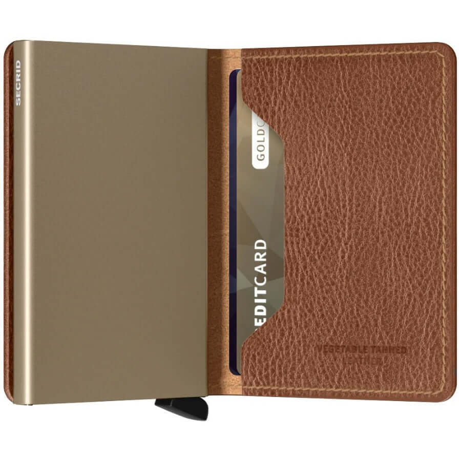 Secrid Slimwallet Veg Caramello Sand lompakko