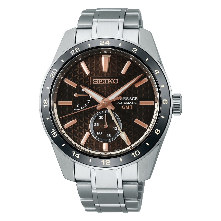 SEIKO PRESAGE SHARP EDGED SERIES GMT AUTOMAATTIKELLO SPB275J1