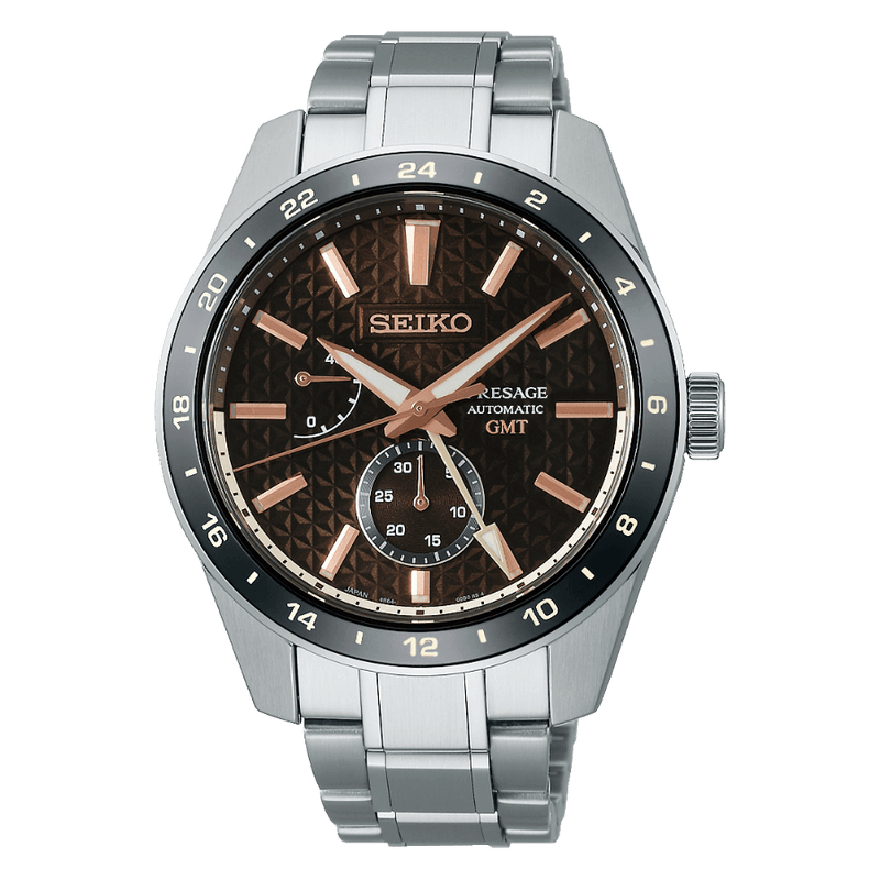 SEIKO PRESAGE SHARP EDGED SERIES GMT AUTOMAATTIKELLO SPB275J1