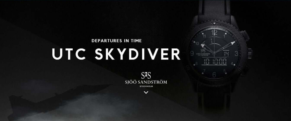 SJÖÖ SANDSTRÖM UTC SKYDIVER Black Night 020364