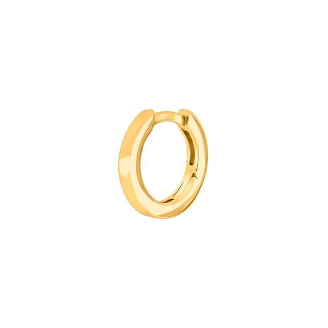 Son of Noa kullattu Korvarengas 325 155-3, tyylikäs kullattu korvakoru, halkaisijaltaan 12,4 mm, saranakiinnitys.