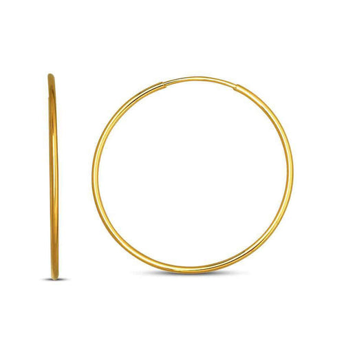 Suuret kullatut korvarenkaat 7020K