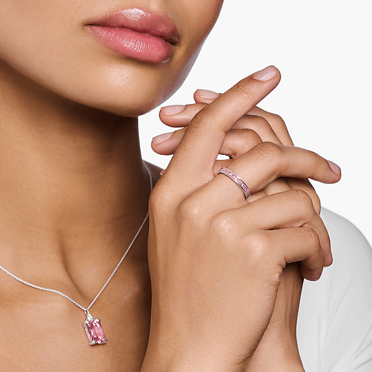 Thomas Sabo Pink Stone kaulakoru KE2089-051-9