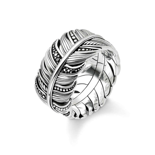 Thomas Sabo Feather Pavé sormus TR2159-643-11