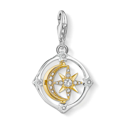 Thomas Sabo Charm Club Moveable Moon & Star 1815-414-7