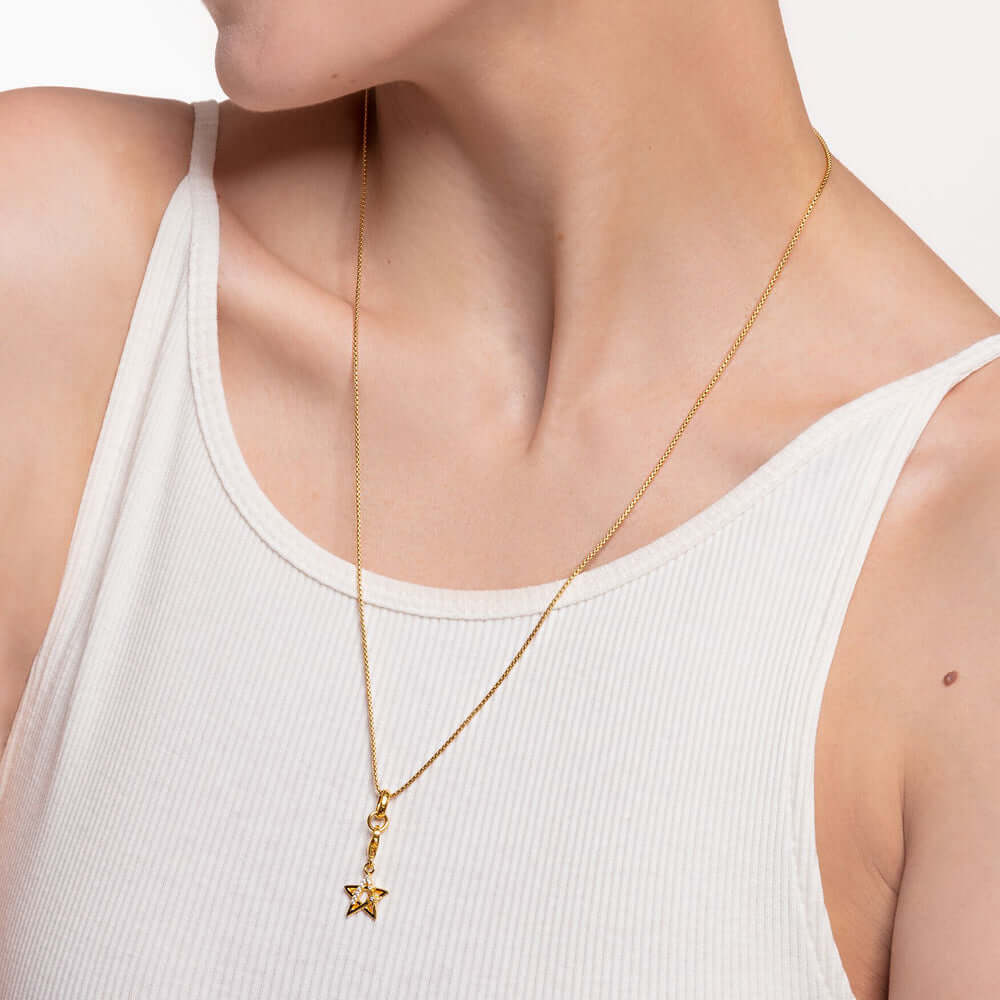 Thomas Sabo Charm Club Star Stones Gold 1851-414-14